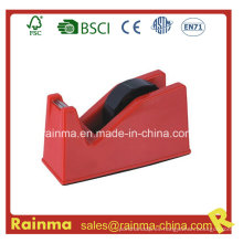 Dispensador de cinta de plástico de color rojo medio